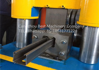 Steel Unistrut Solar Rack C Channel Chain Gear Box Didorong Mesin Roll Forming
