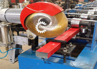 Baja galvanis Bentuk Bulat Down Spout Mesin Roll Forming Pembuatan Profil Tabung Air