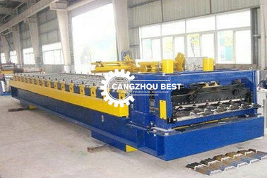 Standing Seam Roof Tile Mesin Roll Forming 13 Baris Roller Station