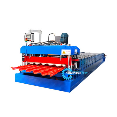 Mesin Pembentuk Roll Genteng Otomatis dengan Kontrol PLC 3KW