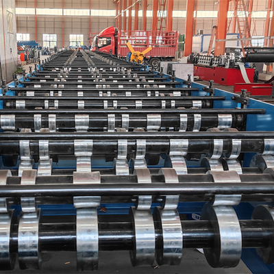 Otomatis Galvanized Metal Decking Floor Sheet Roll Forming Machine