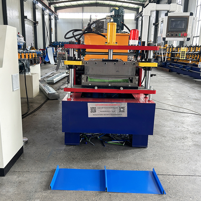 Mesin Pembentuk Gulungan Lembaran Logam Self Lock Baja Warna Kontrol PLC