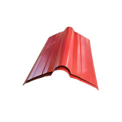 Mesin Pembentuk Roll Ridge Cap Baja 45# Kelas Tinggi 380V 50Hz 3 fasa 15 Stasiun dengan Mesin Ridge Cap Atap