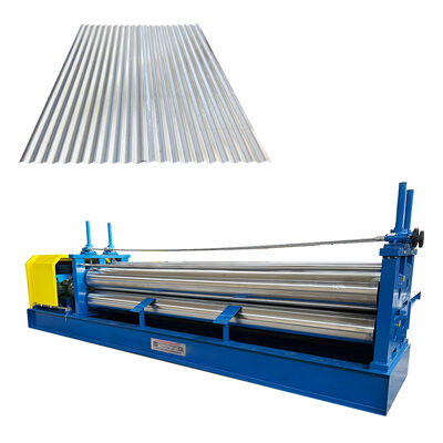 Galvanized Steel Thin Material 0.12mm Barrel Roofing Sheet Roll Forming Machine