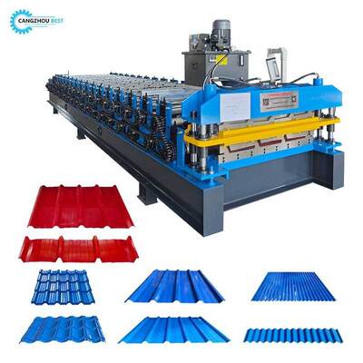 Mesin Roll Forming Lapisan Ganda / Mesin Roll Forming Dek Ganda