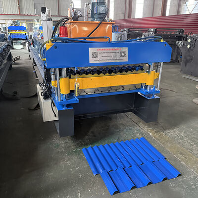 Afrika Selatan&Zimbabwe Popular Steel Profile High Rib&Gorrugated Double Layer Roofing Sheet Roll Forming Machine