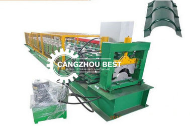 Color Steel Sheet PLC Control Roof Tile Roll Top Ridge Cap Roll Forming Machine (Mesin Membentuk Lembar Baja Berwarna)
