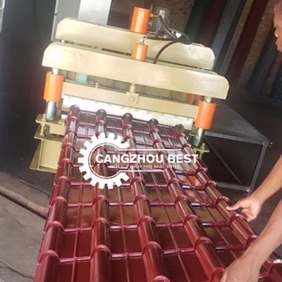 Mesin Roll Forming Genteng 3kw 20mm Glazed Tile