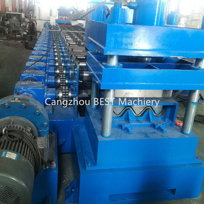 Highway Road Barrier 16.5kw 10m / Min Purlin Roll Forming Machine