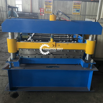 900mm Baja Warna PPGl Metal Roofing Sheet Roll Forming Machine