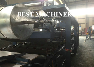Papan Mineral Wool Saw Cutting Type Sheet Sandwich Panel Produksi Mesin