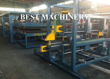 Papan Mineral Wool Saw Cutting Type Sheet Sandwich Panel Produksi Mesin