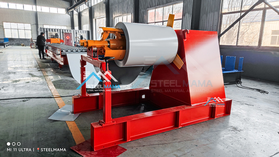 18-20 Stasiun atap lembaran roll membentuk mesin 0,3-0,8mm Hydraulic Cutting
