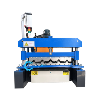 PLC Control Automatic Cutting Ppgi Steel High Rib Roofing Sheet Cold Roll Forming Machine Untuk Zimbabwe