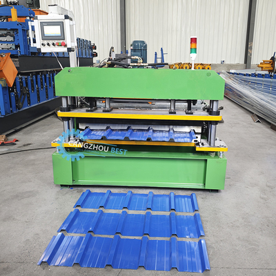 High Speed Kolombia Popular Design IBR Trapezoidal Roof Panel Sheet Roll Forming Machine