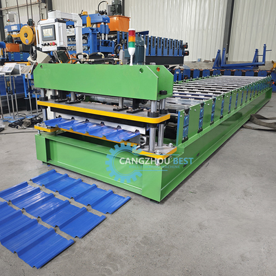 High Speed Kolombia Popular Design IBR Trapezoidal Roof Panel Sheet Roll Forming Machine