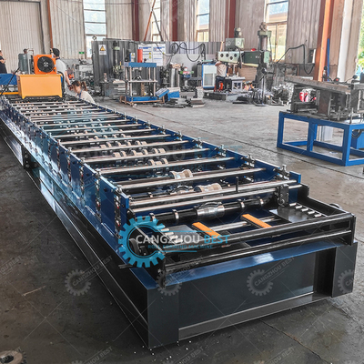 Hydraulic Cutting High Speed Otomatis Rib Roofing Sheet Roll Forming Machine