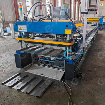 Hydraulic Cutting High Speed Otomatis Rib Roofing Sheet Roll Forming Machine