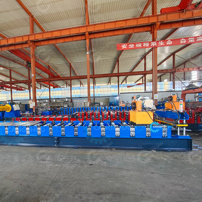 Hydraulic Cutting High Speed Otomatis Rib Roofing Sheet Roll Forming Machine