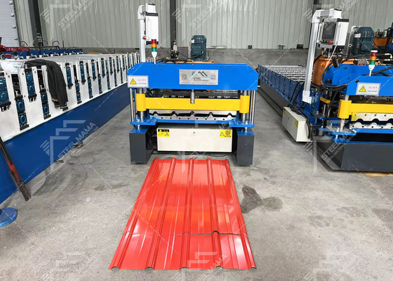 3Kw Hydraulic Cutting Steel Roof Sheet Roll Forming Machine Harga