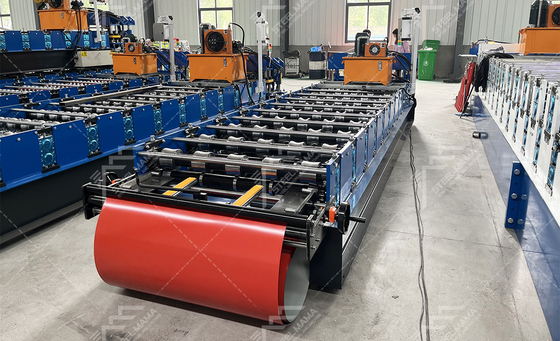 3Kw Hydraulic Cutting Steel Roof Sheet Roll Forming Machine Harga