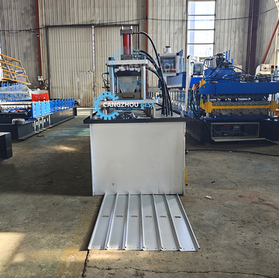Euro Type CE Hidrolik Baja Shutter Pintu Membuat Roll Forming Mesin Dengan lubang Punching