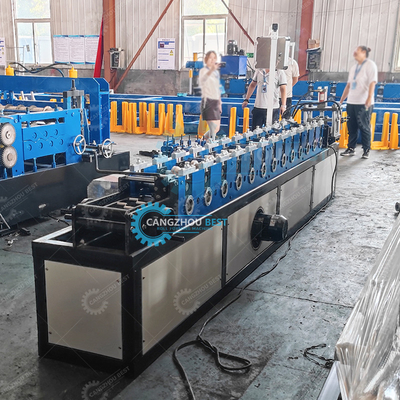 Zambia Popular Galvanized Steel Rolling Shutter Profile Roller Door Roll Forming Machine