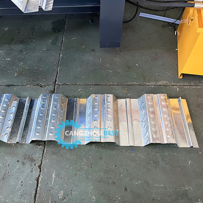 Galvanized Steel Heavy Duty Iraq Decking Floor Roll Forming Machine Produsen