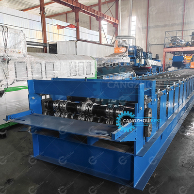 Hydraulic Cutting Heavy Duty Decking Sheet Floor Roll Forming Making Machine Mesin untuk membuat lembaran lantai