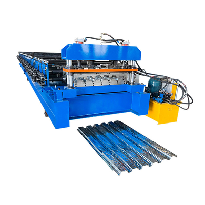 Heavy Duty Steel Decking Sheet Panel Sheet Roll Forming Machine Mesin untuk membentuk lembaran