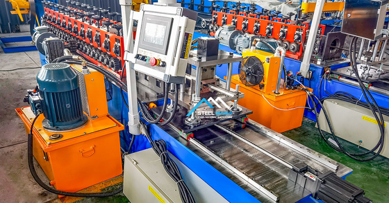 Mesin Pembentuk Roll Stud dan Track Berkecepatan Tinggi dengan Kecepatan Pembentukan 12-14m/menit