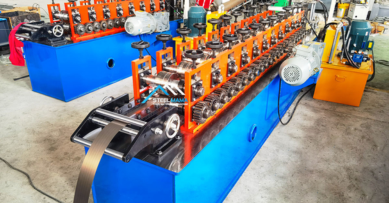 Mesin Pembentuk Roll Stud dan Track Berkecepatan Tinggi dengan Kecepatan Pembentukan 12-14m/menit