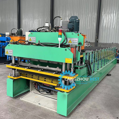 Color Steel Profile Hydraulic Double Layer Sheet Metal Roofing Machine Kontrol PLC