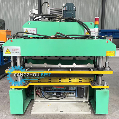 Color Steel Profile Hydraulic Double Layer Sheet Metal Roofing Machine Kontrol PLC