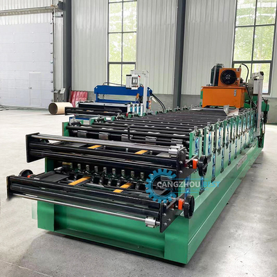Color Steel Profile Hydraulic Double Layer Sheet Metal Roofing Machine Kontrol PLC