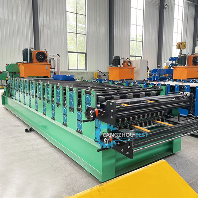 Color Steel Profile Hydraulic Double Layer Sheet Metal Roofing Machine Kontrol PLC