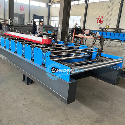 1220mm Coil Width Tr4 Roof Sheet Rolling Machine Pembuatan Profil Baja