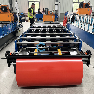 Gi 900mm Efektif Lebar Baja Profil Ibr Atap Lembar Roll Forming Mesin Untuk Bangunan