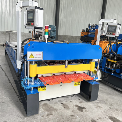 Gi 900mm Efektif Lebar Baja Profil Ibr Atap Lembar Roll Forming Mesin Untuk Bangunan