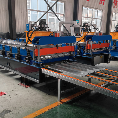 Roofing Sheet Roll Forming Machine untuk ketebalan bahan PPGI dan GI 0,2-0,8mm