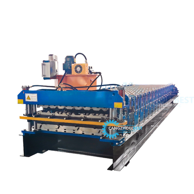 Mesin Membentuk Lembar Roofing Roll Hydraulic Automatic Cut-Off