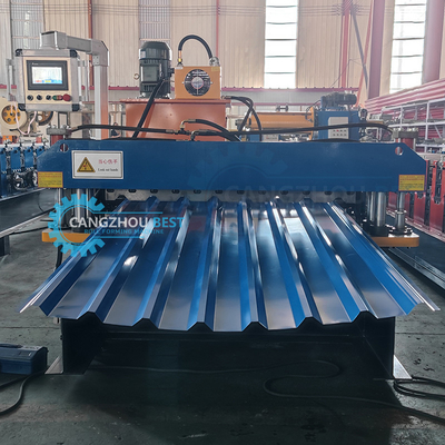 Mesin Membentuk Lembar Roofing Roll Hydraulic Automatic Cut-Off