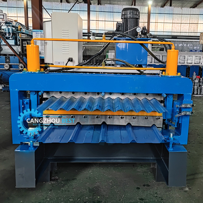 Rumah Bangunan Dua Lapisan Dua Profil Atap Lembar Roll Forming Machine