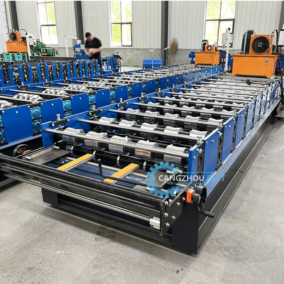 Jenis bambu berwarna atap mengkilap ubin Mesin Roll Forming