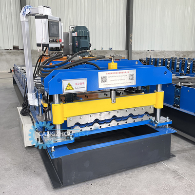 Jenis bambu berwarna atap mengkilap ubin Mesin Roll Forming