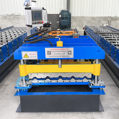 Jenis bambu berwarna atap mengkilap ubin Mesin Roll Forming