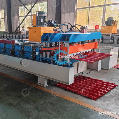 Mesin Membentuk Roofing Glassing Tile Roll /Line Performance Tinggi