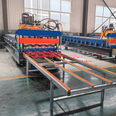 Kenya Popular Romawi / Oriental Corrugated Tile Roll Forming Membuat Mesin