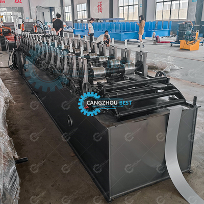 Double Line Metal Steel Garden Safty Palisde Pagar Profil Mesin Roll Forming Mesin