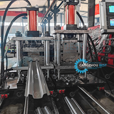 Double Line Metal Steel Garden Safty Palisde Pagar Profil Mesin Roll Forming Mesin